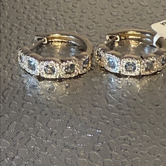 Elegant Sterling Silver Hoop Earrings - Picture 3 of 5